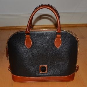 Dooney & Bourke Pebble Leather Satchel, NEW
